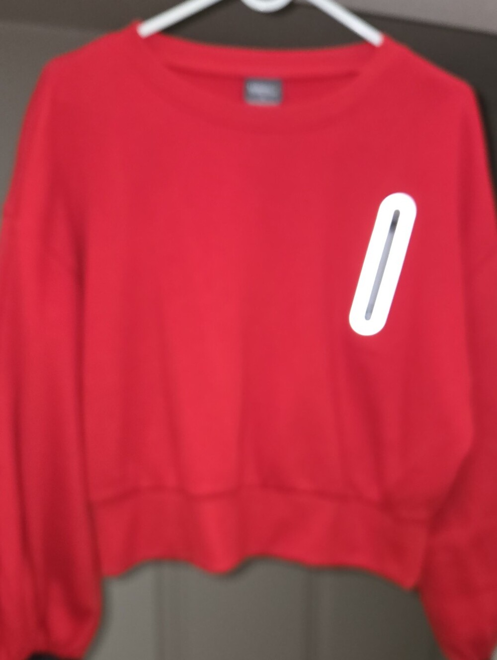 Classic Red Women's Crewneck Crop Sweatshirt